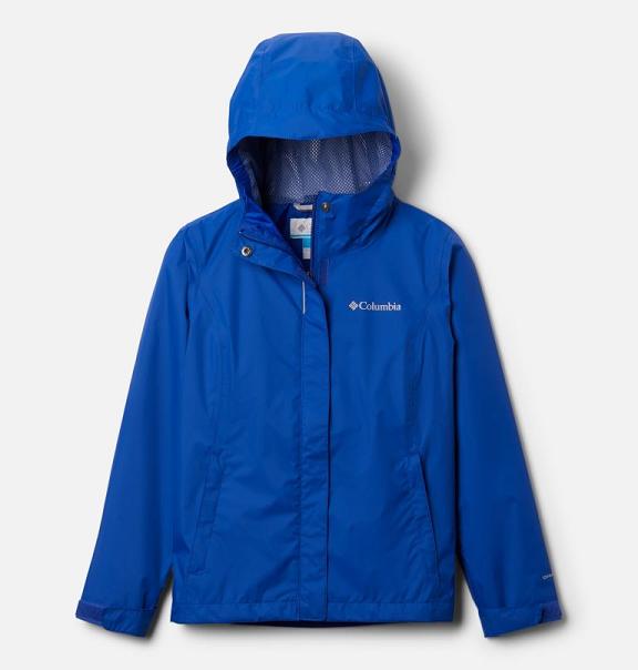 Columbia Arcadia Waterproof Jacket Girls Blue USA (US182647)